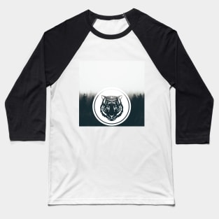 Tiger head with a cool forest background Baseball T-Shirt